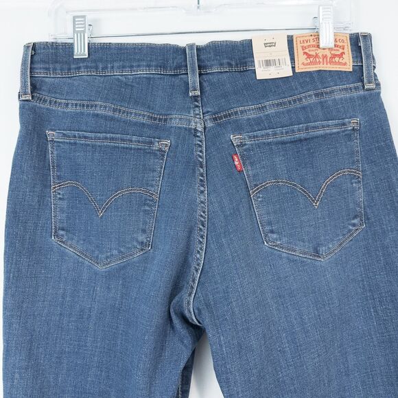 Levi's 311 Shaping Skinny Capris Womens 31 Lapis Dark Wash Mid Rise A00860004 - Picture 10 of 16